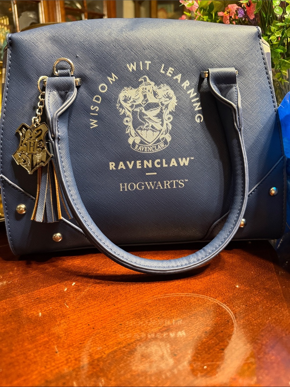 Ravenclaw Navy Hogwarts Crest Satchel Bag